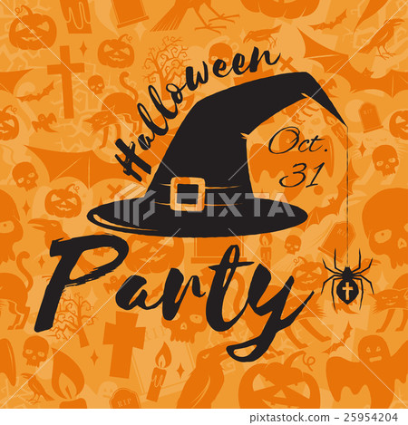 Halloween party concept. Vector illustration. - Stock Illustration ...