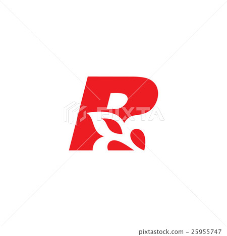 Sign of the letter R. Vector Illustration. Sign of the letter R. Vector Illustration. 25955747