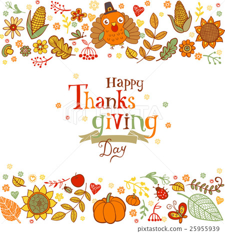 Thanksgiving greeting card Thanksgiving greeting card 25955939