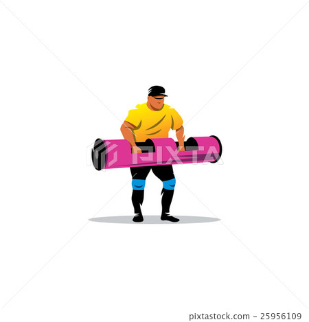 Weightlifting athlete. Vector Illustration. 25956109