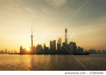 Shanghai skyline cityscape, China 25960886