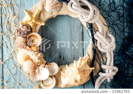 postcard in marine style 25962765