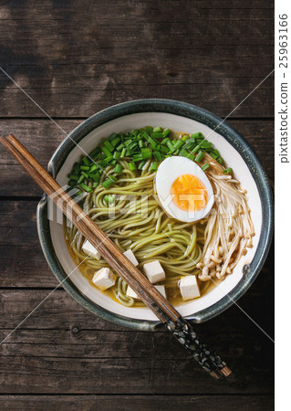 Asian noodle soup Asian noodle soup 25963166
