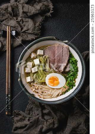 Asian noodle soup Asian noodle soup 25963173