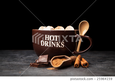 Cup of hot chocolate Cup of hot chocolate 25964159