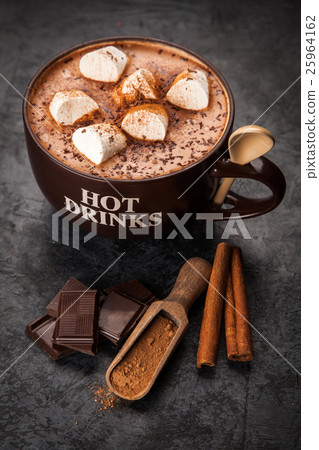 Cup of hot chocolate Cup of hot chocolate 25964162