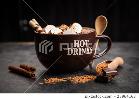 Cup of hot chocolate Cup of hot chocolate 25964168