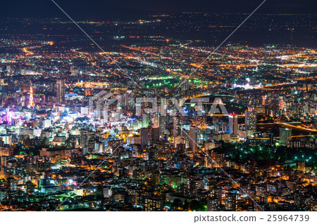 [Hokkaido] Night view of Sapporo [From Mt. Moiwa] 25964739