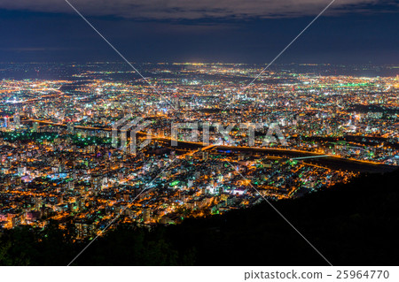 [北海道]札幌的夜景[出岩山] 25964770