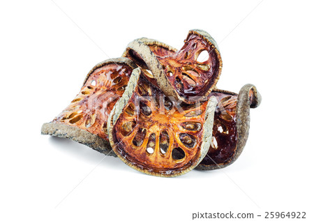 Dried Bael Fruit tea isolated on white background 25964922