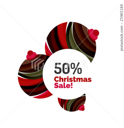 Abstract Christmas sale banner design with blank Abstract Christmas sale banner design with blank 25965160
