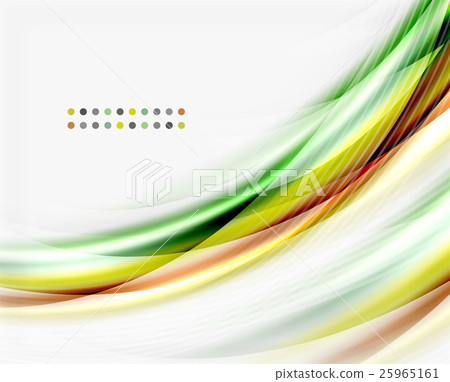 Glossy wave on white space 25965161