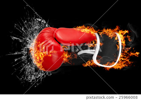 Burning objects and objects on fire background 25966008
