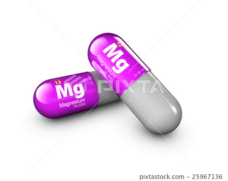 illustration of Magnesium mineral. Glossy drop 25967136