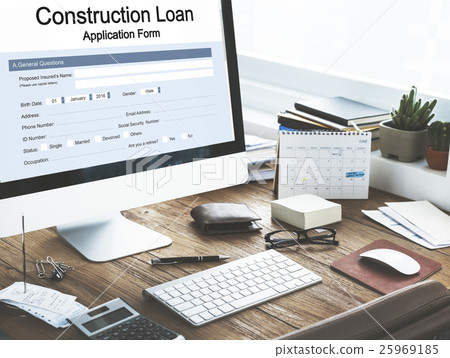 Construction Loan Application Form Concept 25969185