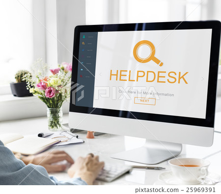 Customer Service Helpdesk Information Descover Concept Customer Service Helpdesk Information Descover Concept 25969391