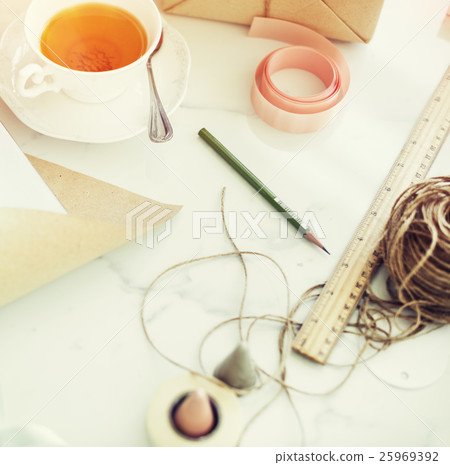 Gift Wrap Present Paper Cutter Handmade Concept 25969392