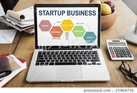 Startup Business Strategy Reserch Concept Startup Business Strategy Reserch Concept 25969736