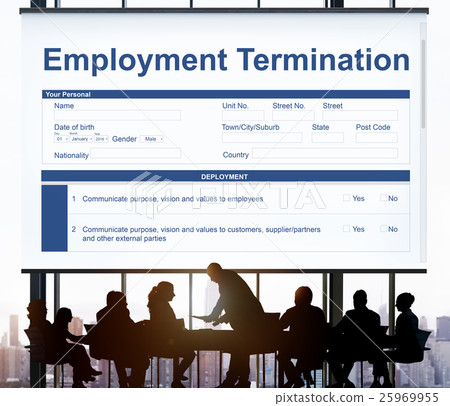 Employment Termination Form Page Graphic Concept 25969955