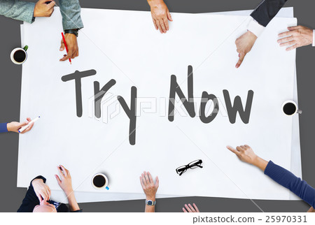 Try Now New Things Concept 25970331
