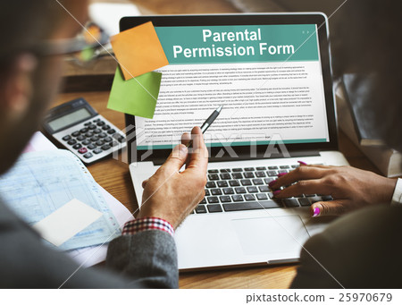 Parental Permission Form Contract Concept 25970679