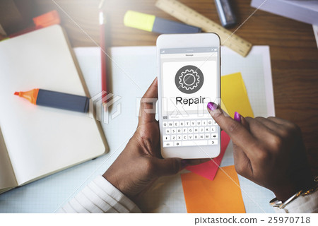 Configuration Fix Repair Settings Graphic Concept 25970718