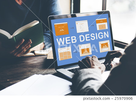 Web Design Work Website Development Concept Web Design Work Website Development Concept 25970906