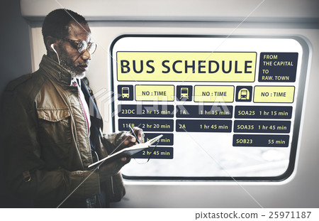 Bus Route Express Terminal Schedule Concept 25971187