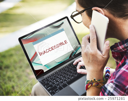 Error Halted System Disconnect Caution Concept 25971281