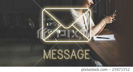 Message Social Network Chat Texting Graphic Concept Message Social Network Chat Texting Graphic Concept 25971552