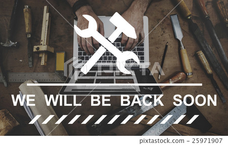 Constuction Hammer Wedge Website Webpage Concept Constuction Hammer Wedge Website Webpage Concept 25971907