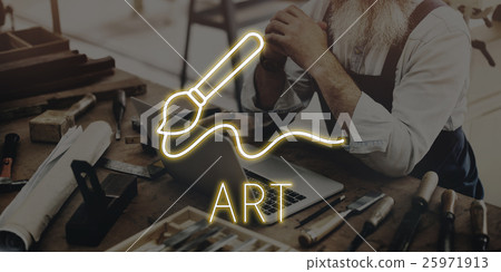 Art Brush Painting Creativity Imagination Skills Concept Art Brush Painting Creativity Imagination Skills Concept 25971913