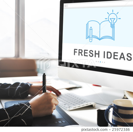 Be Creative E-learning Innovation Education Knowledge Concept 25972386