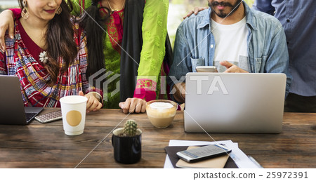 Cooperation Brainstorming Connection Unity Concept Cooperation Brainstorming Connection Unity Concept 25972391