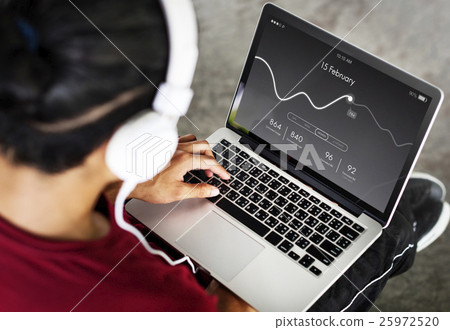 Application Usage Graph Chart Concept Application Usage Graph Chart Concept 25972520