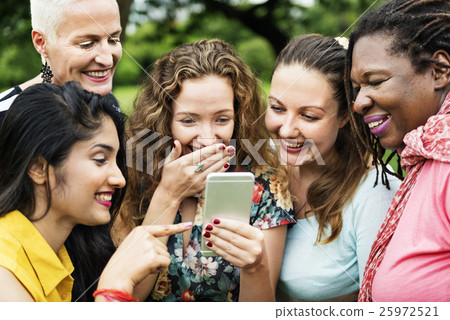 Group of Women Socialize Teamwork Happiness Concept Group of Women Socialize Teamwork Happiness Concept 25972521