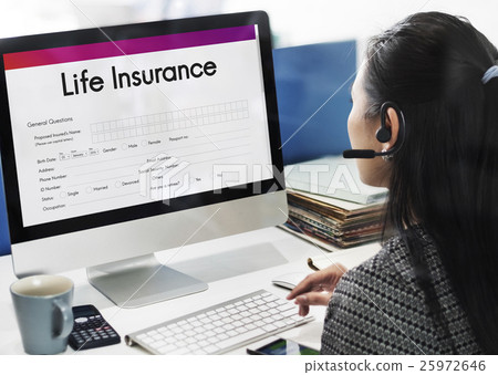 Life Insurance Form Application Security Concept 25972646
