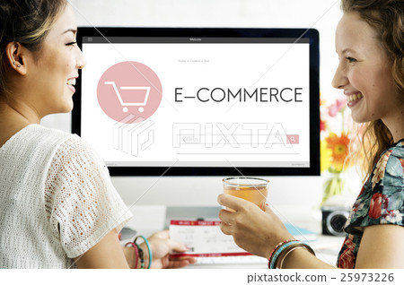 E-commerce Shop Online Homepage Sale Concept E-commerce Shop Online Homepage Sale Concept 25973226