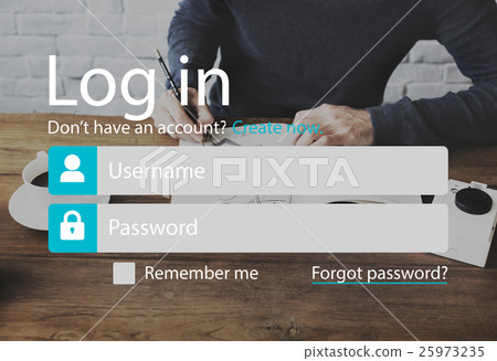 Log In Accessibility Password Security System Concept Log In Accessibility Password Security System Concept 25973235