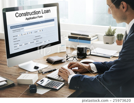 Construction Loan Application Form Concept 25973620