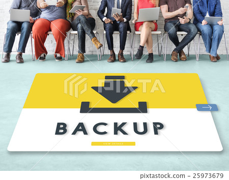Data Backup Storage SYNC Digital Server Internet Concept 25973679
