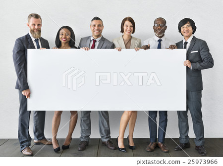 Business People Holding Information Board Concept Business People Holding Information Board Concept 25973966