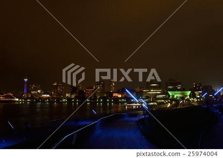 橫濱港的夜景 橫濱港的夜景 25974004