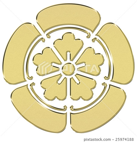 Crest (Oda Nobunaga) Five gigs golden Family crest 25974188
