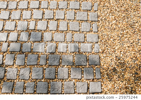 Texture or pattern of many stone walkway. Texture or pattern of many stone walkway. 25975244