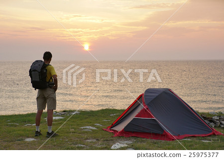 Sunrise in camping day 25975377