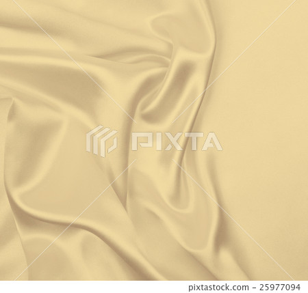 Smooth elegant golden silk or satin luxury cloth Smooth elegant golden silk or satin luxury cloth 25977094