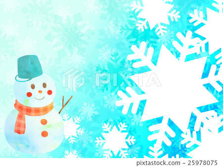 Snow crystal photo frame a yoko (snowman) Snow crystal photo frame a yoko (snowman) 25978075