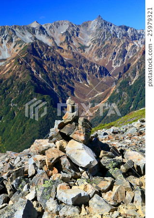 Cologne of the butterfly mountain ridgeline and Yanagatake 25979321