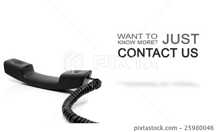 Inspirational quote and telephone handset Inspirational quote and telephone handset 25980046